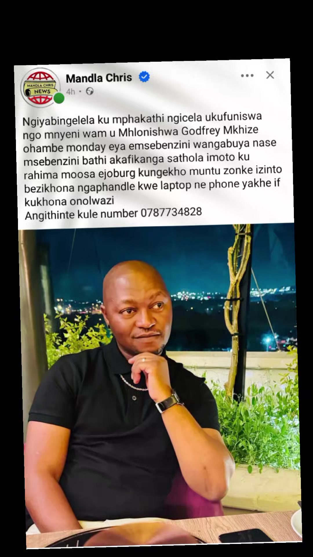 @Mandla chris news