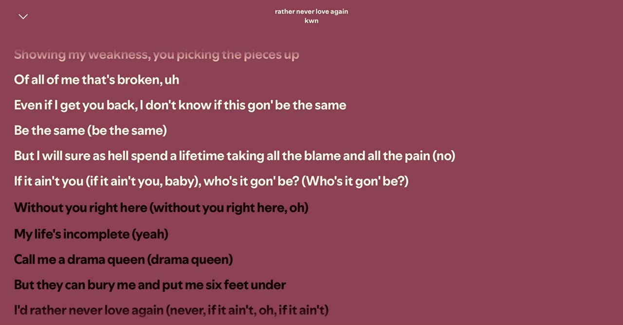 @Spotify Song Lyrics