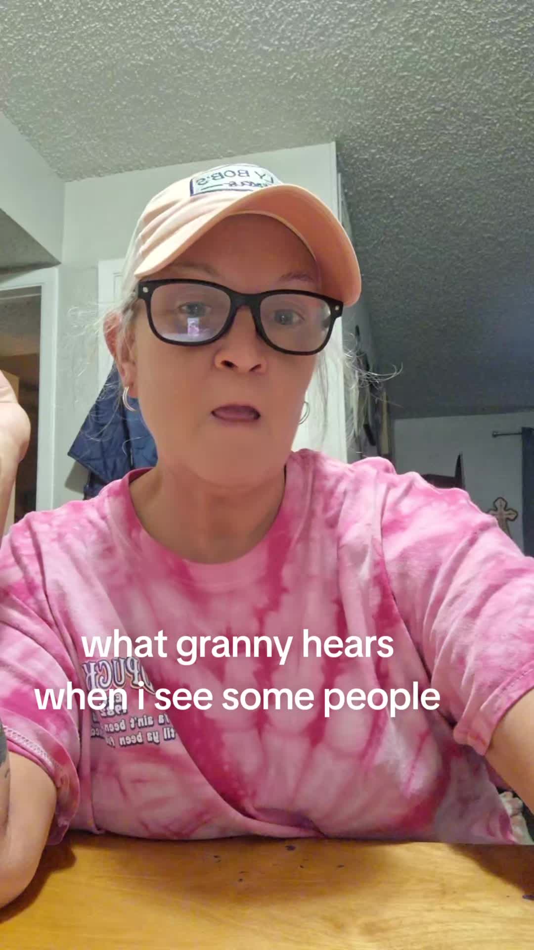 @granny at kitchen table 🎼🎵❌️