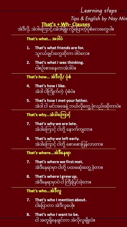 @Online English by Nay Min Aung