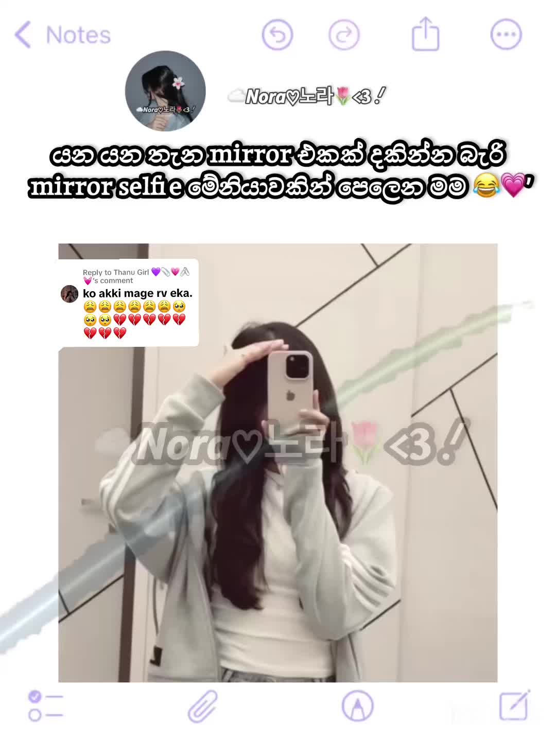 @☁️Nora♡노라🌷<𝟑 .ᐟ