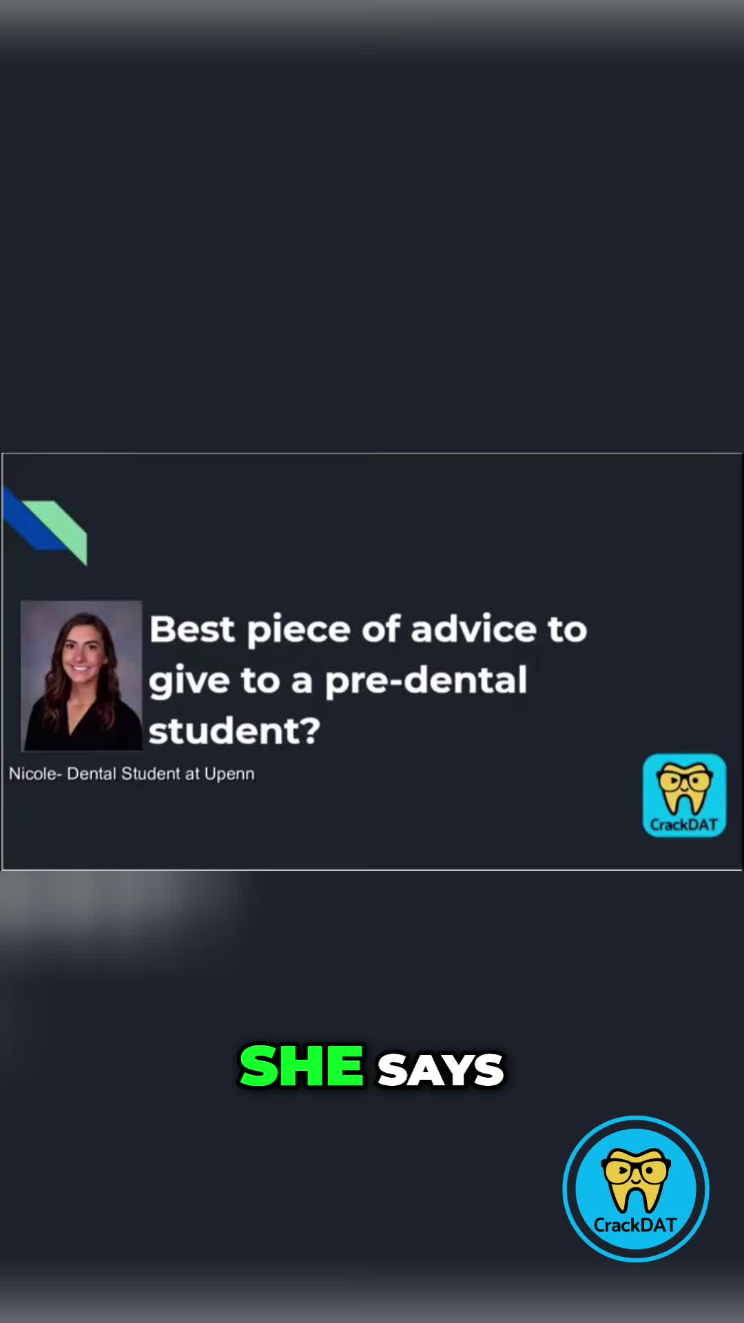 @DentalAdmissionTest