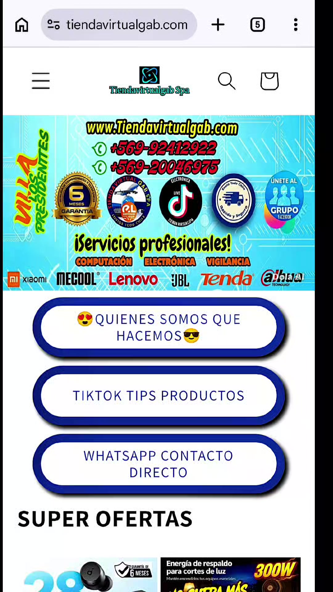 @TiendaVirtual Electrónica