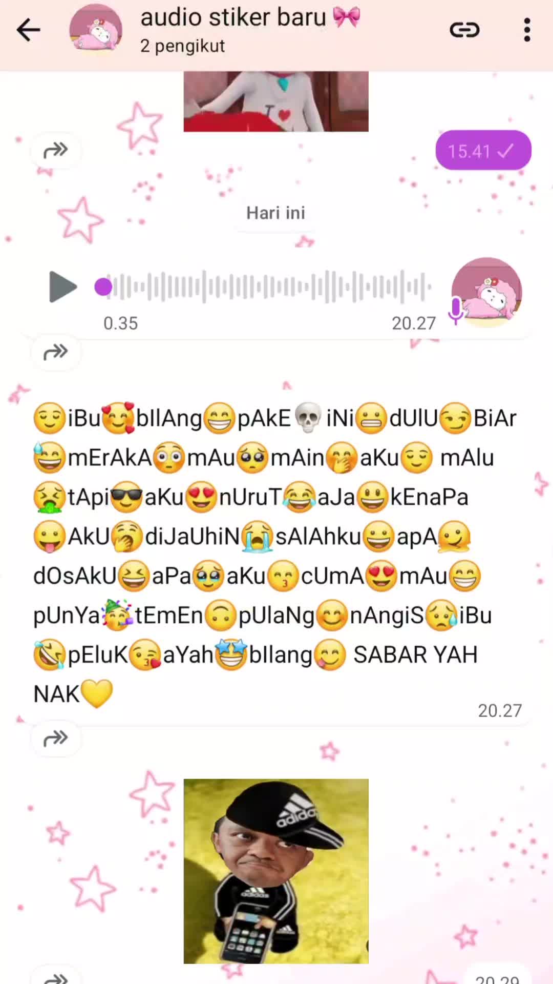 @stiker x audio lucuk✨️🎀