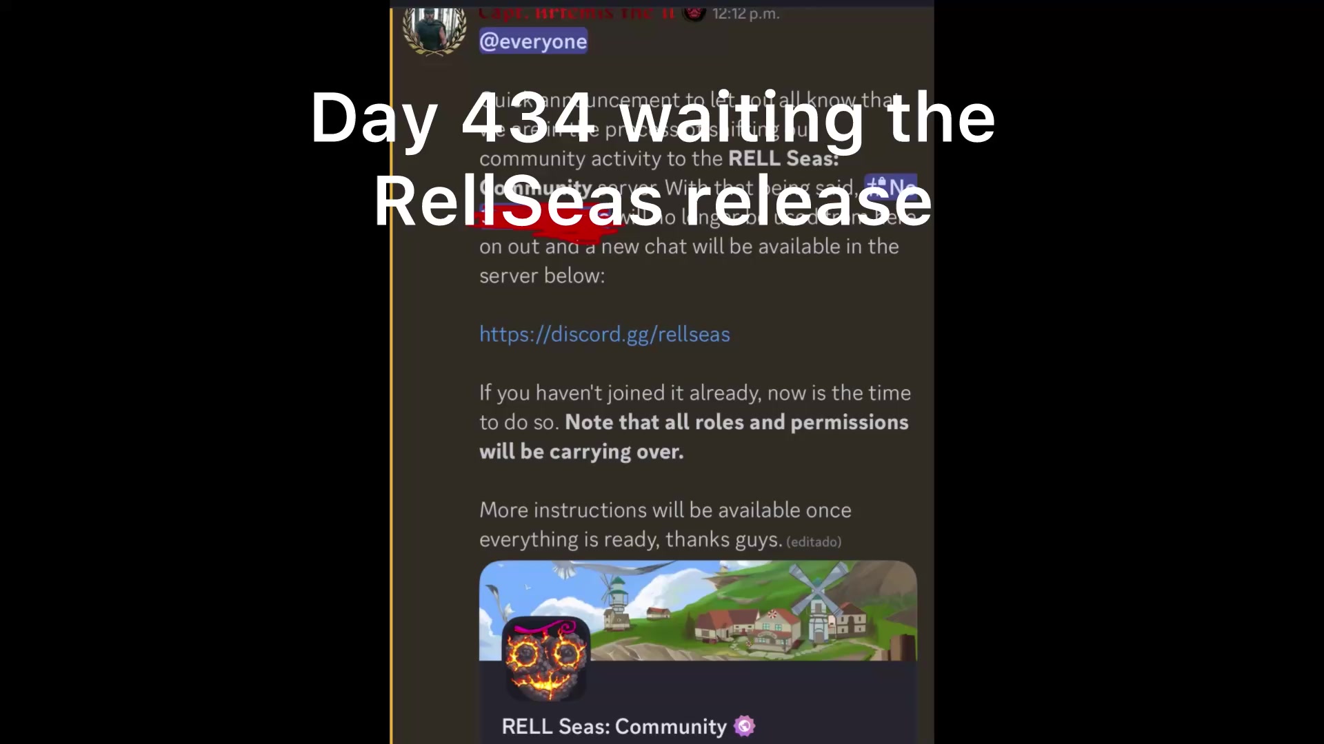 @Waiting RellSeas Release