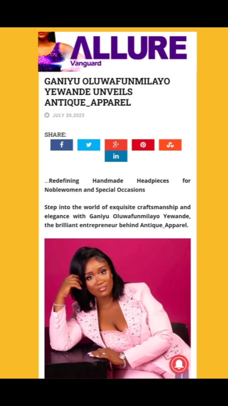 @Handmade headpieces in lagos