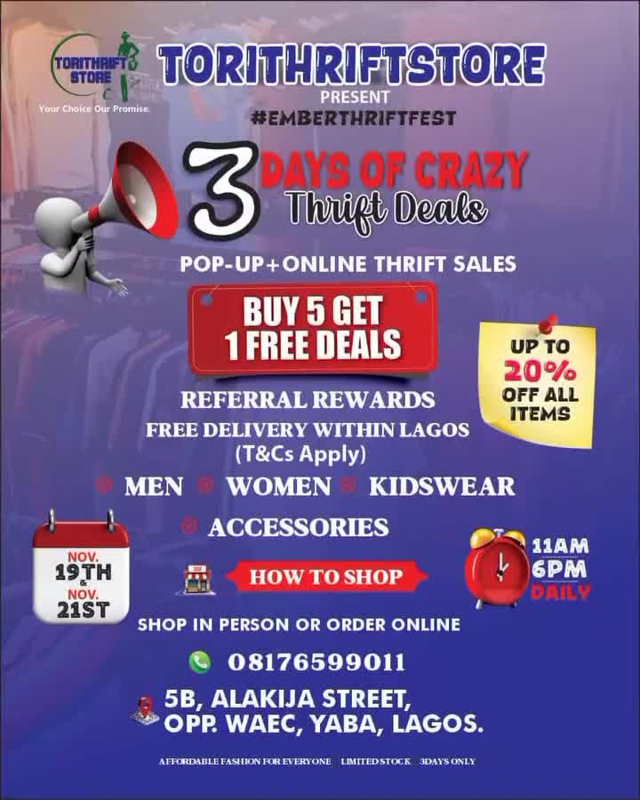 @THE THRIFT PLUG | YABA LAGOS