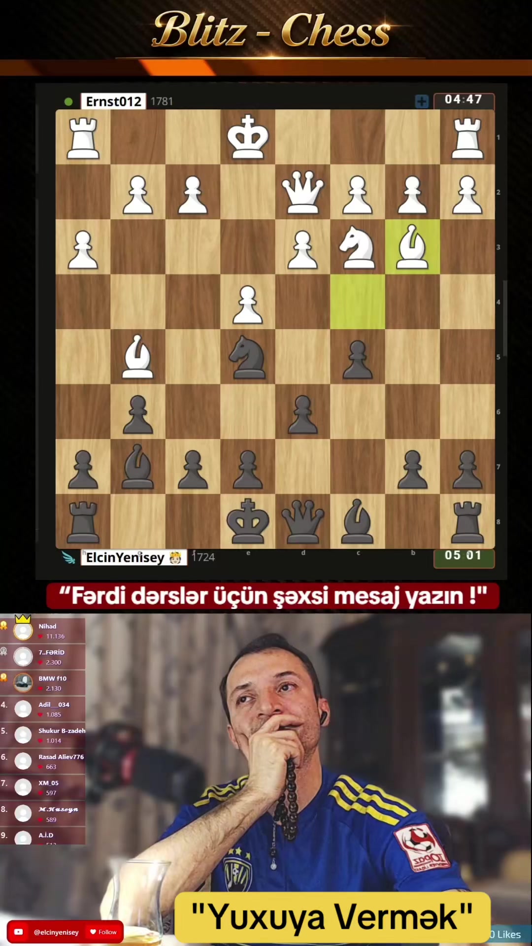 @𝐸𝓁𝒸𝒾𝓃 𝒴𝑒𝓃𝒾𝓈𝑒𝓎 ✅♟️