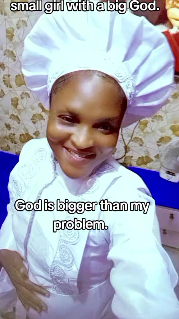 @small girl with a big God.