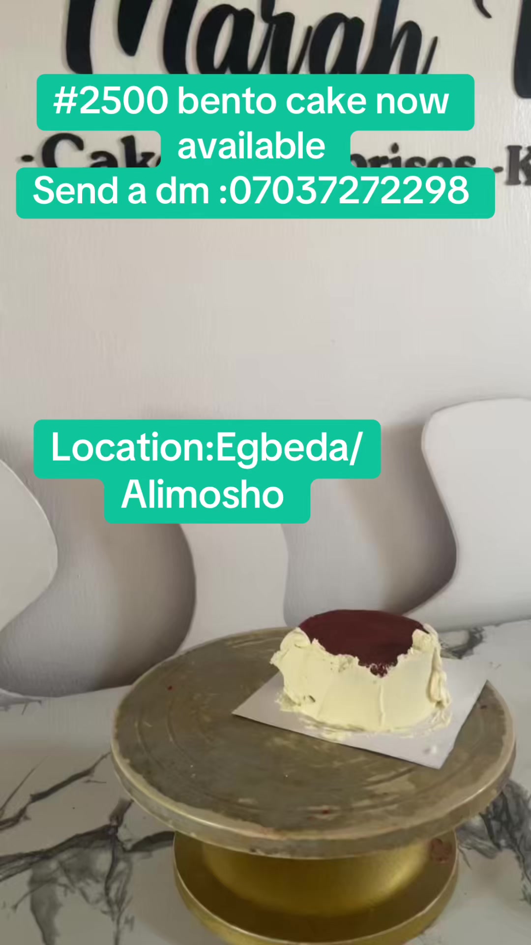 @Cakes In Egbeda/ 2500 cakes