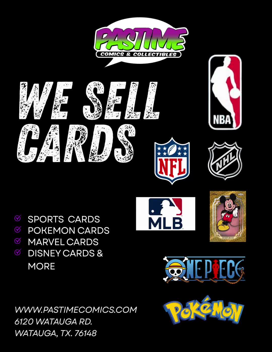 @PastimeComicsandcards