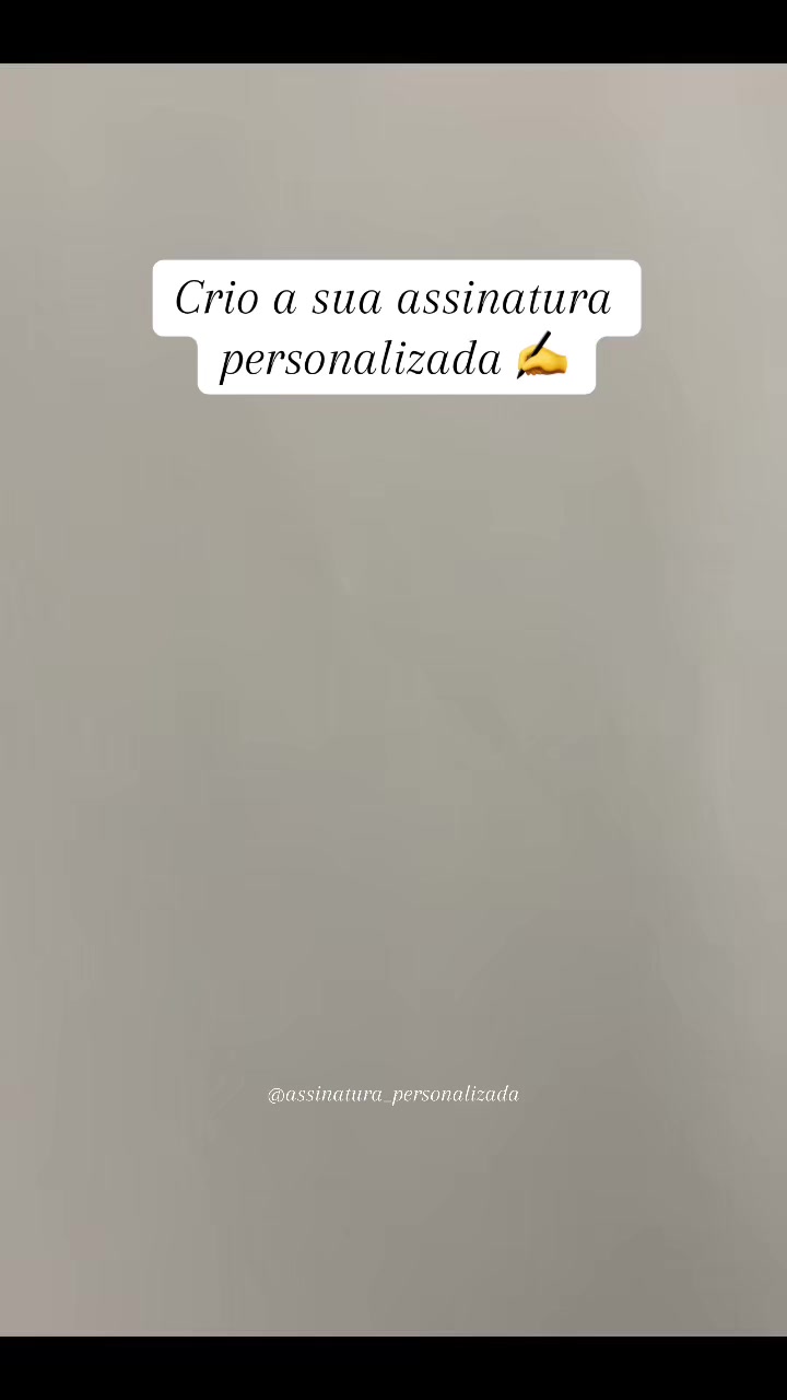@Assinatura personalizado