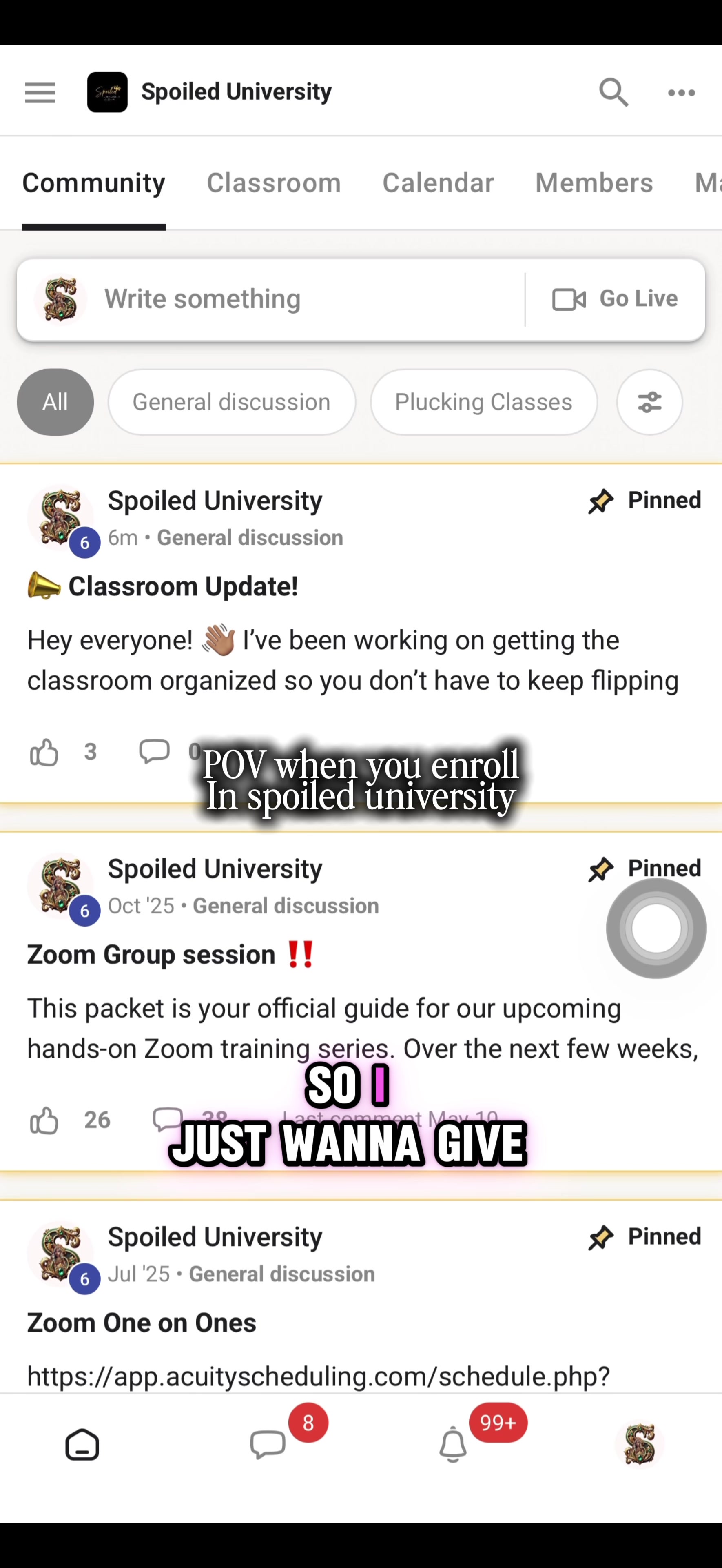 @Spoiled University