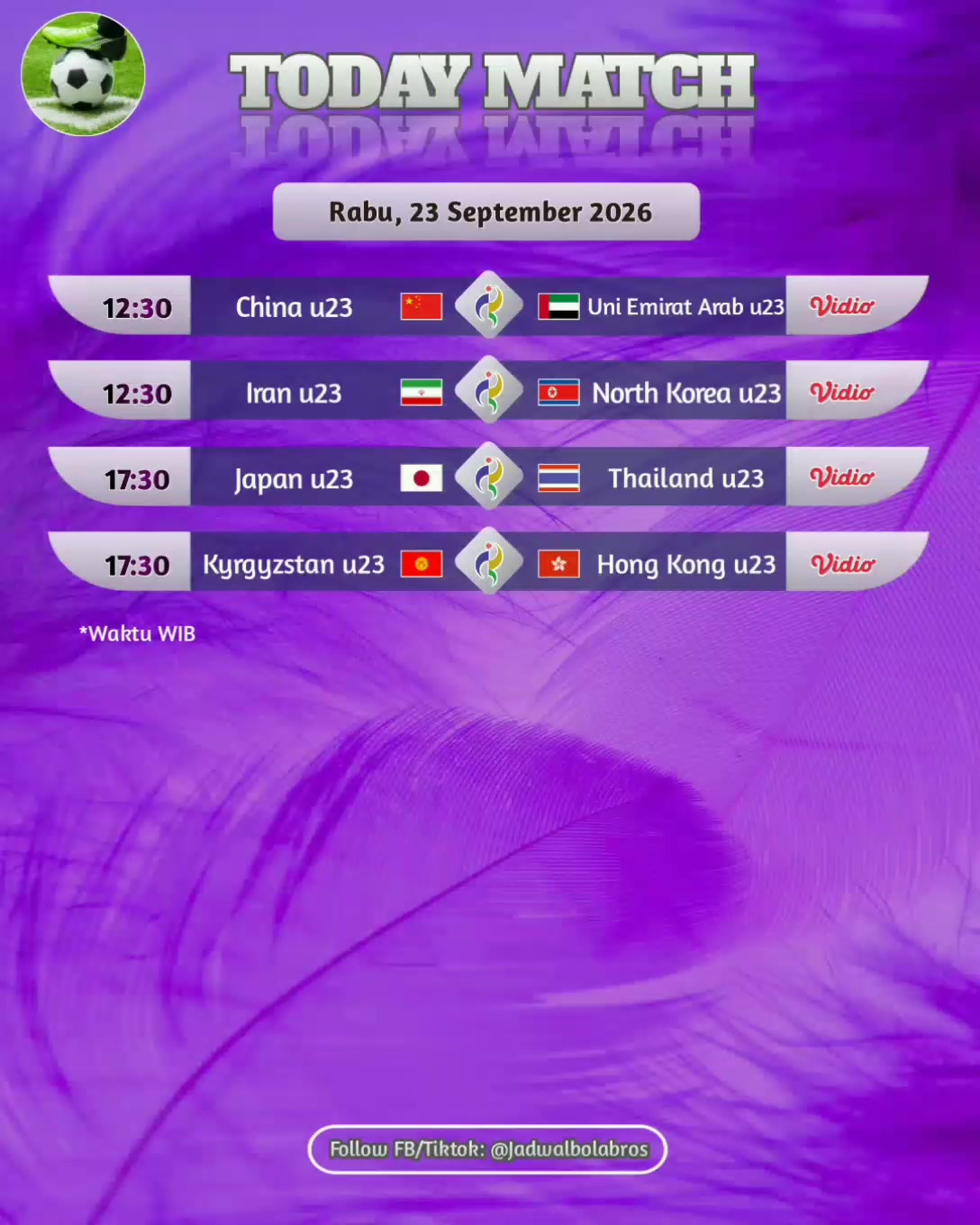 @Jadwal Bola Bros