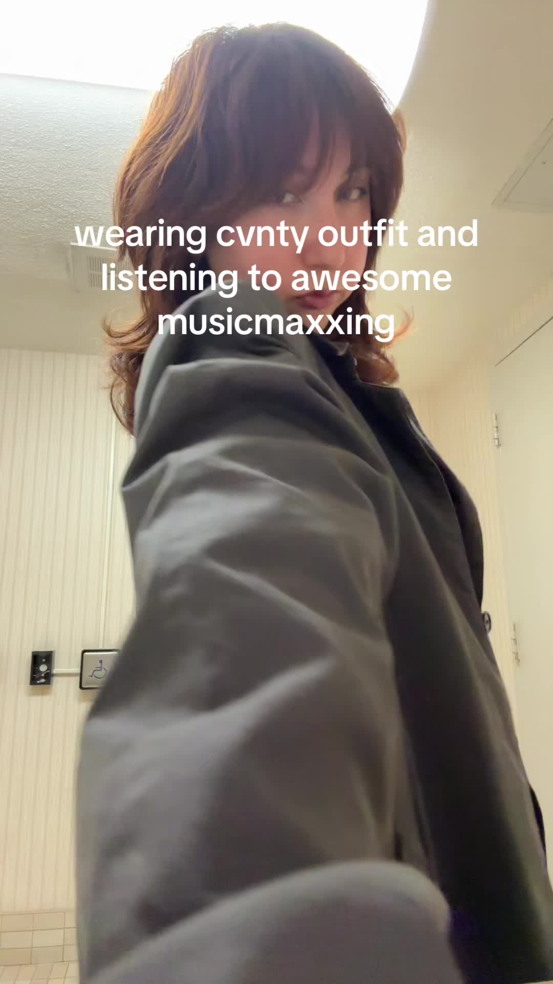 @girl with raccoon tail hat