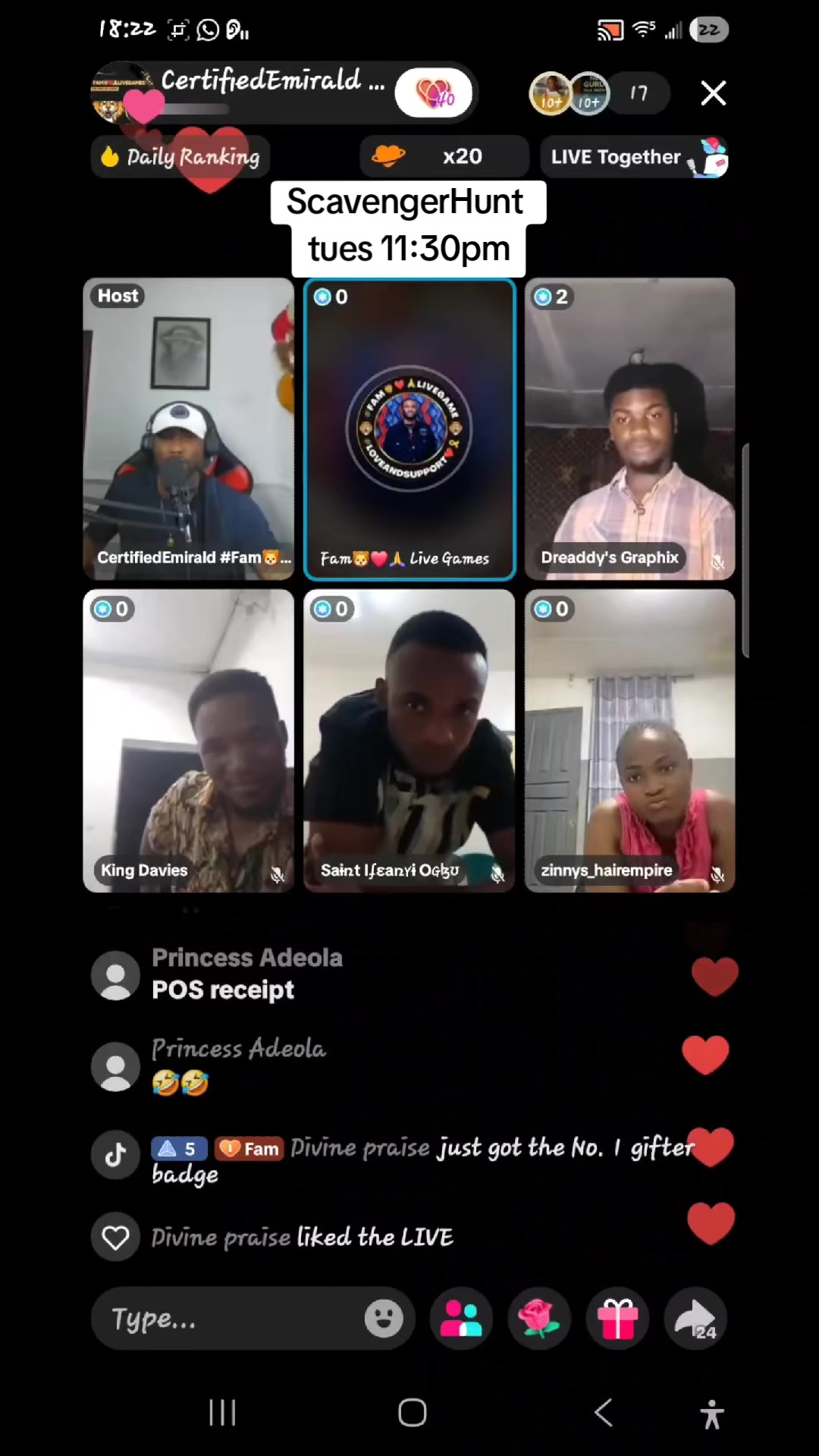 @Fam🦁❤️🙏 Live Games
