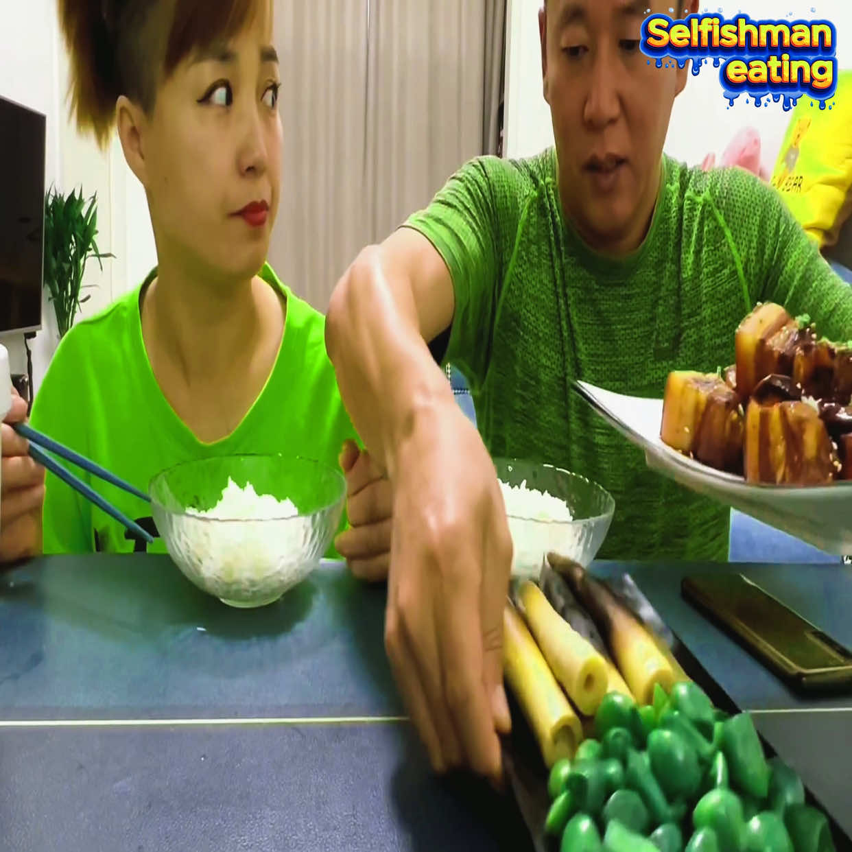 @Selfish man eating
