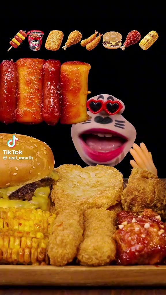 @real mouth asmr mukbang