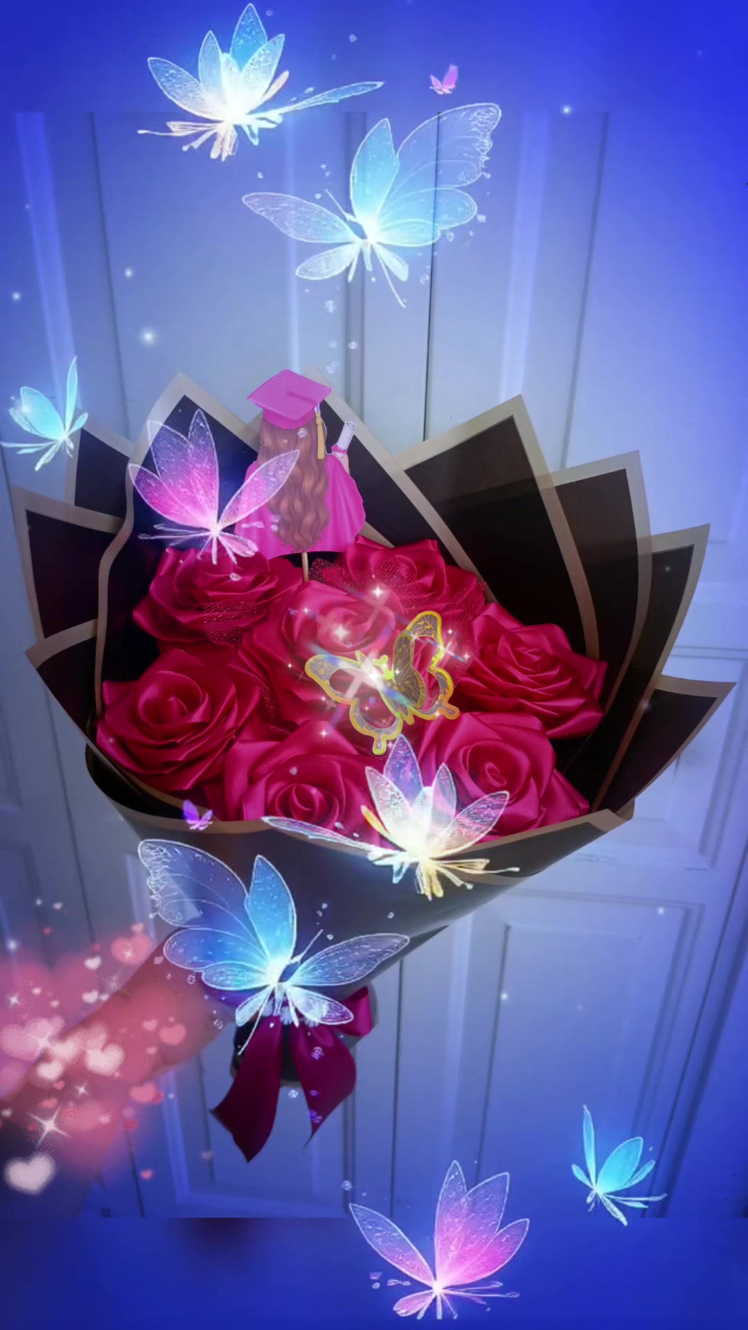 @Pink and Blue, 💐rosas eternas