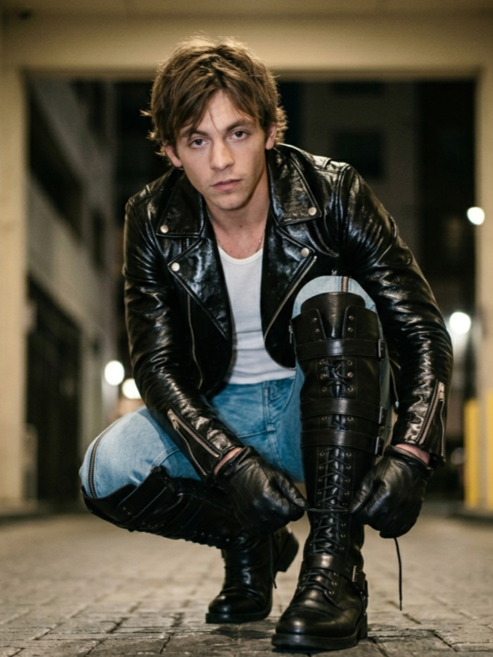 @Leather Men Aesthetic