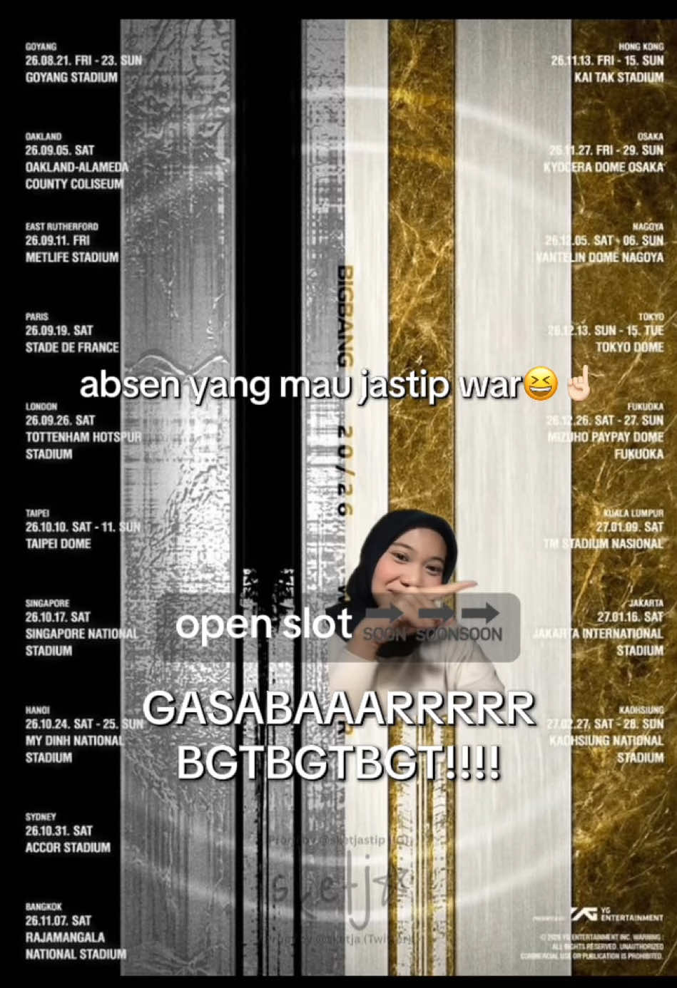 @jastip tiket konser handcarry