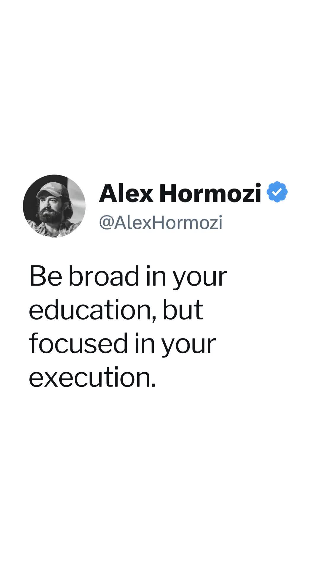 @Alex Hormozi