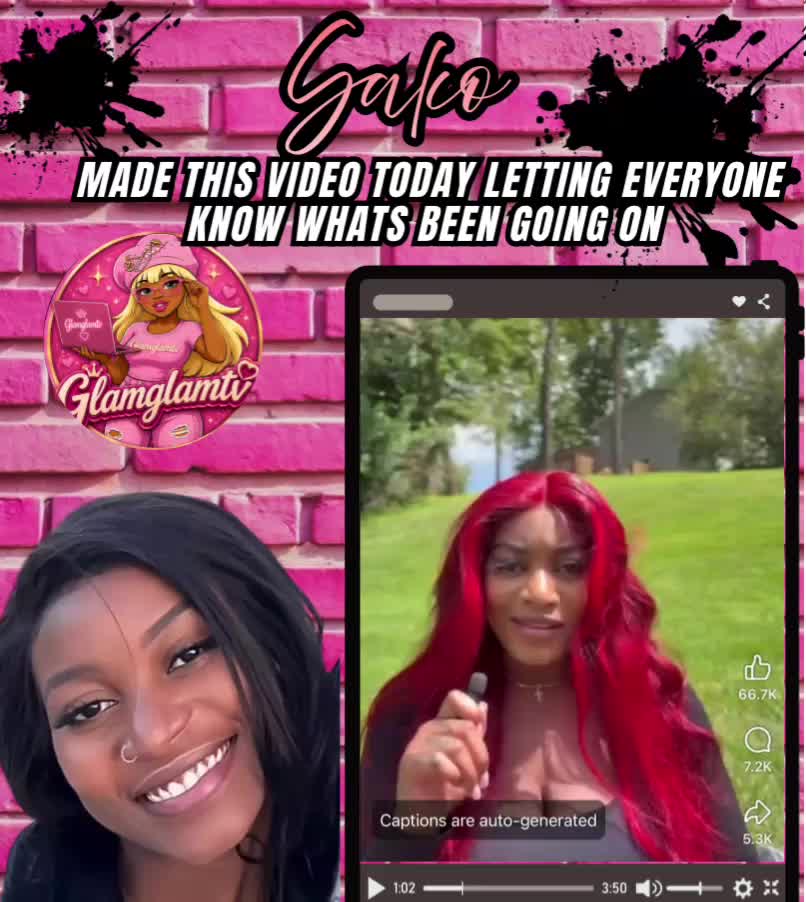 @glamglamtv 🩷🖤🩷🖤