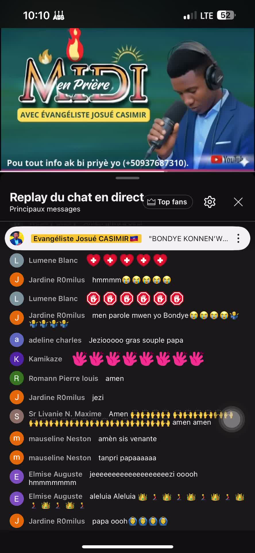 @Evangeliste Josué CASIMIR