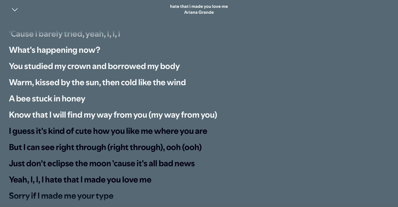@Spotify Song Lyrics