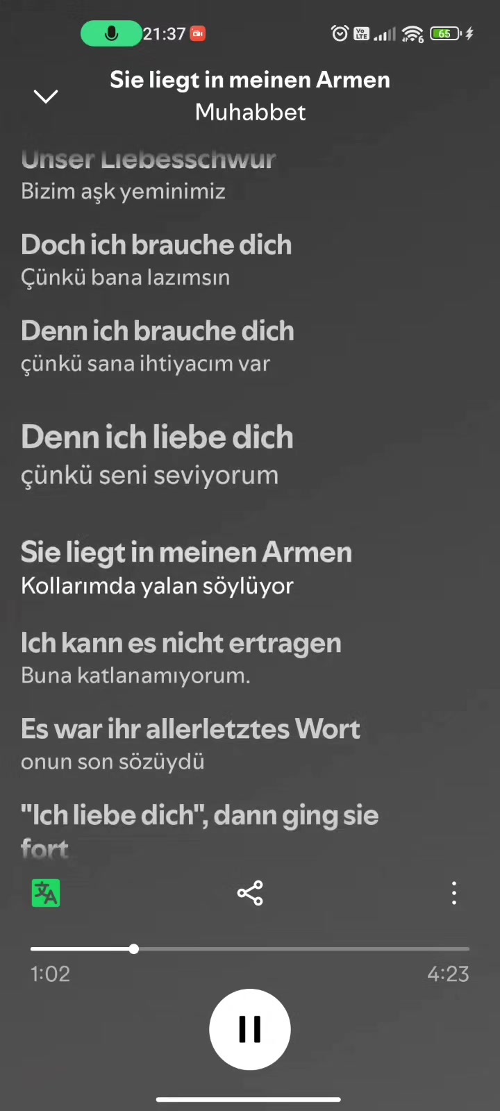 @şarkılar ve sozler