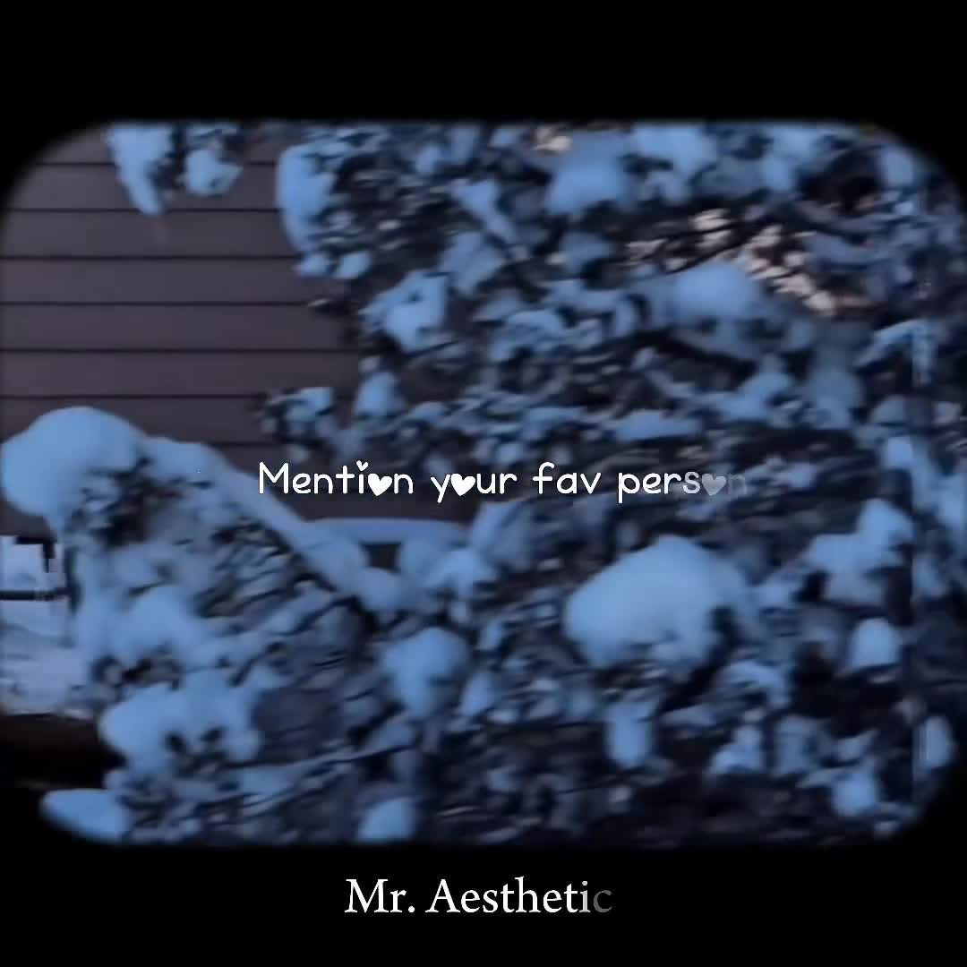 @Mr. Aesthetic