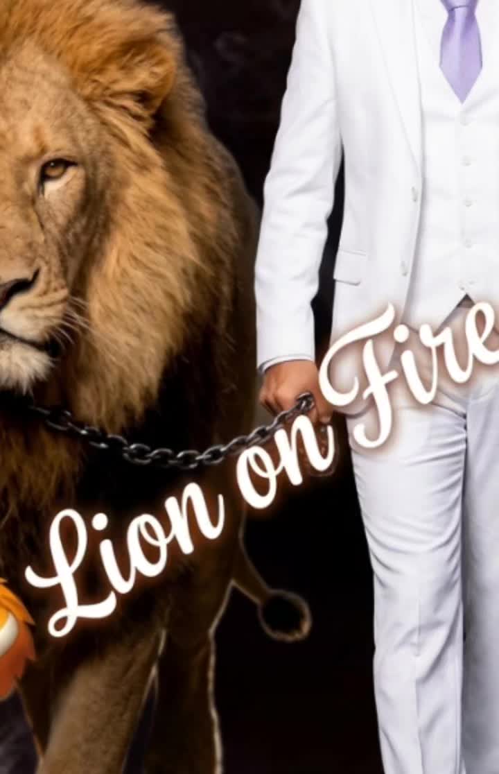 @✨️💥Lion💫On 💥Fire 🔥❤️🔥