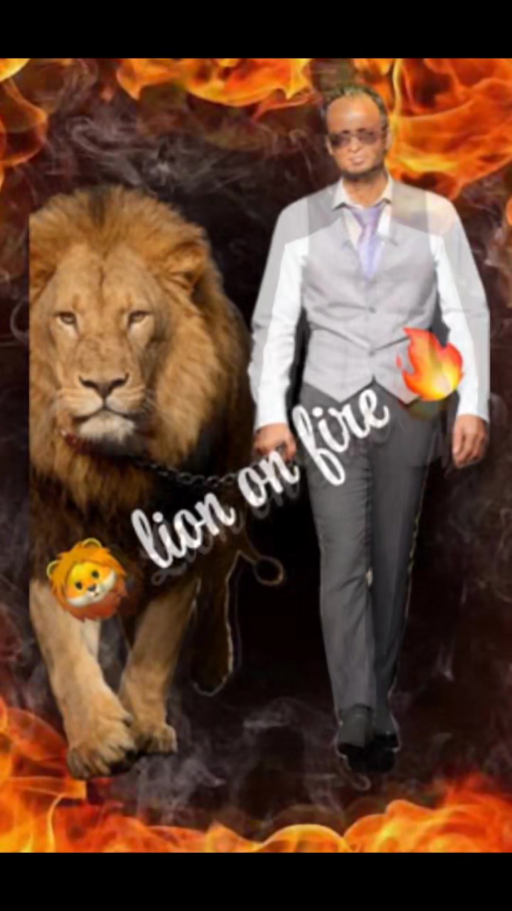 @✨️💥Lion💫On 💥Fire 🔥❤️🔥