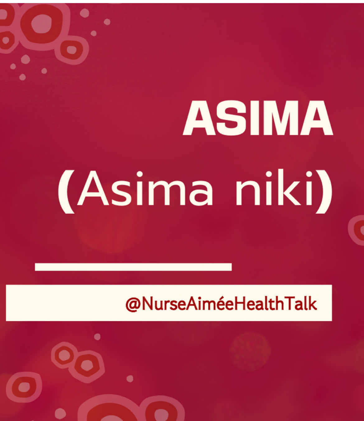 @NurseAiméeHealthTalk