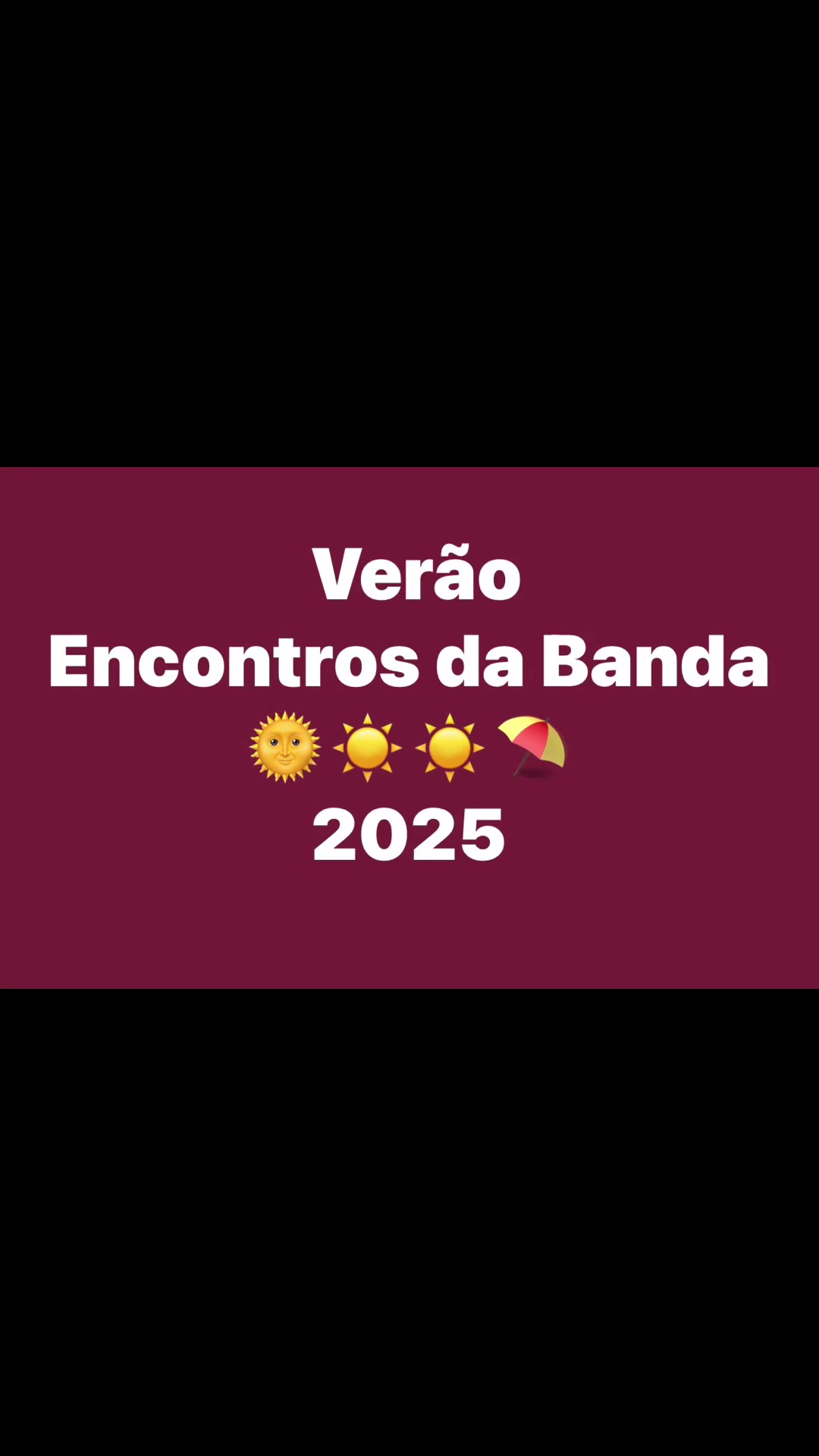 @&mdash;🇦🇴Encontros da banda 🇦🇴&mdash;