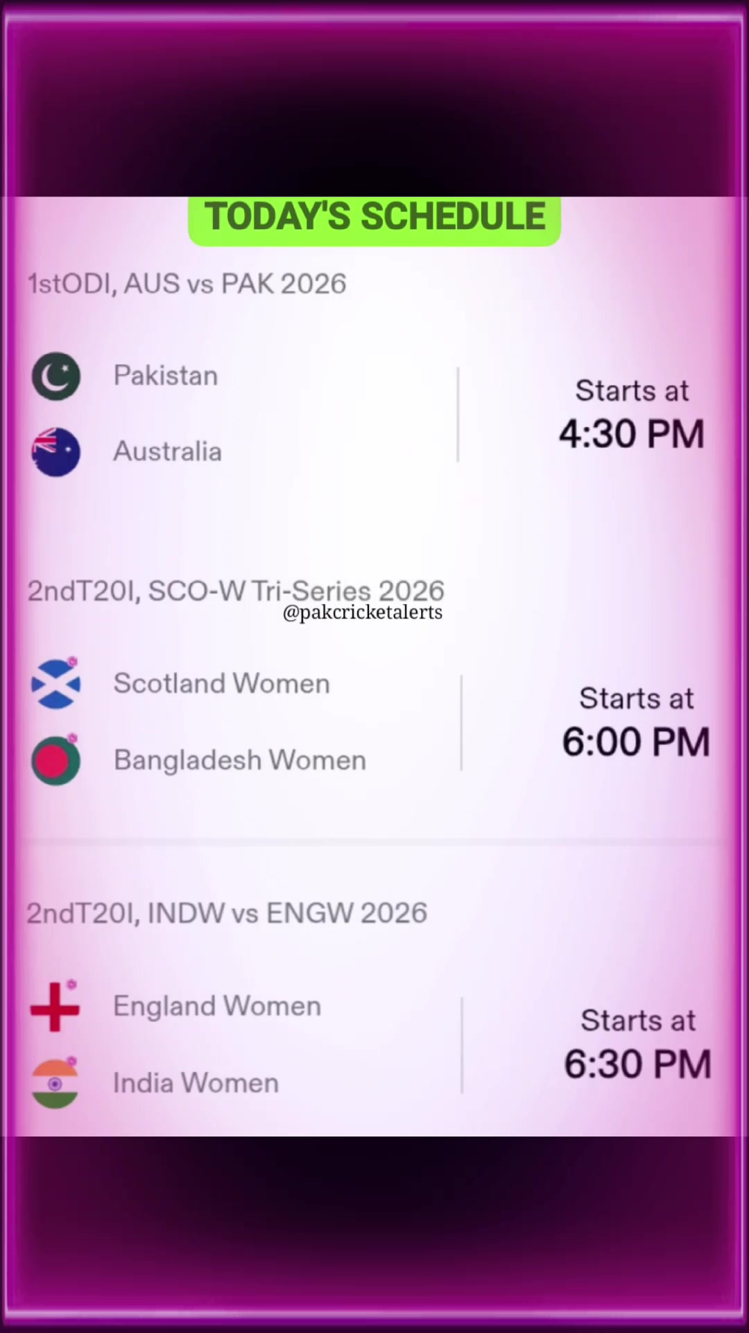 @Pak Cricket Alerts