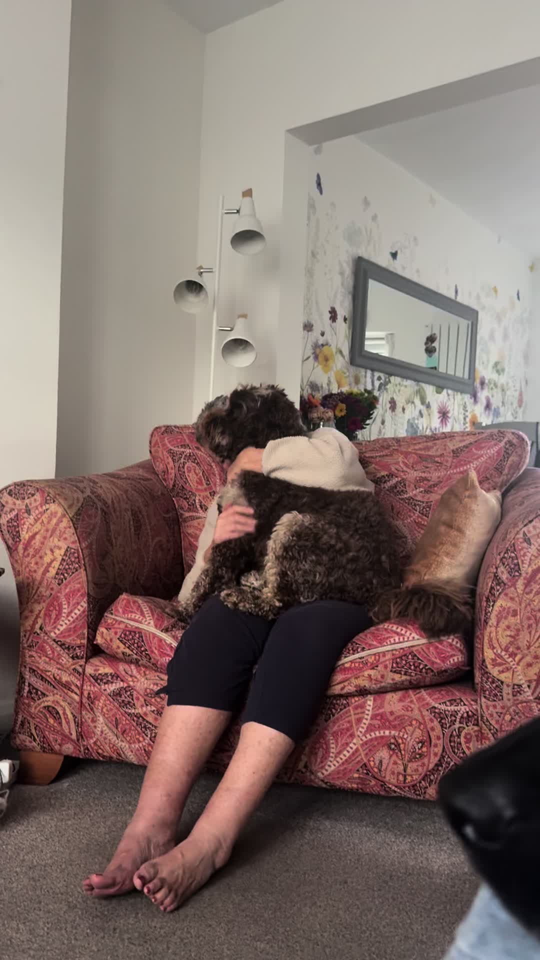 @A girl and her dogs