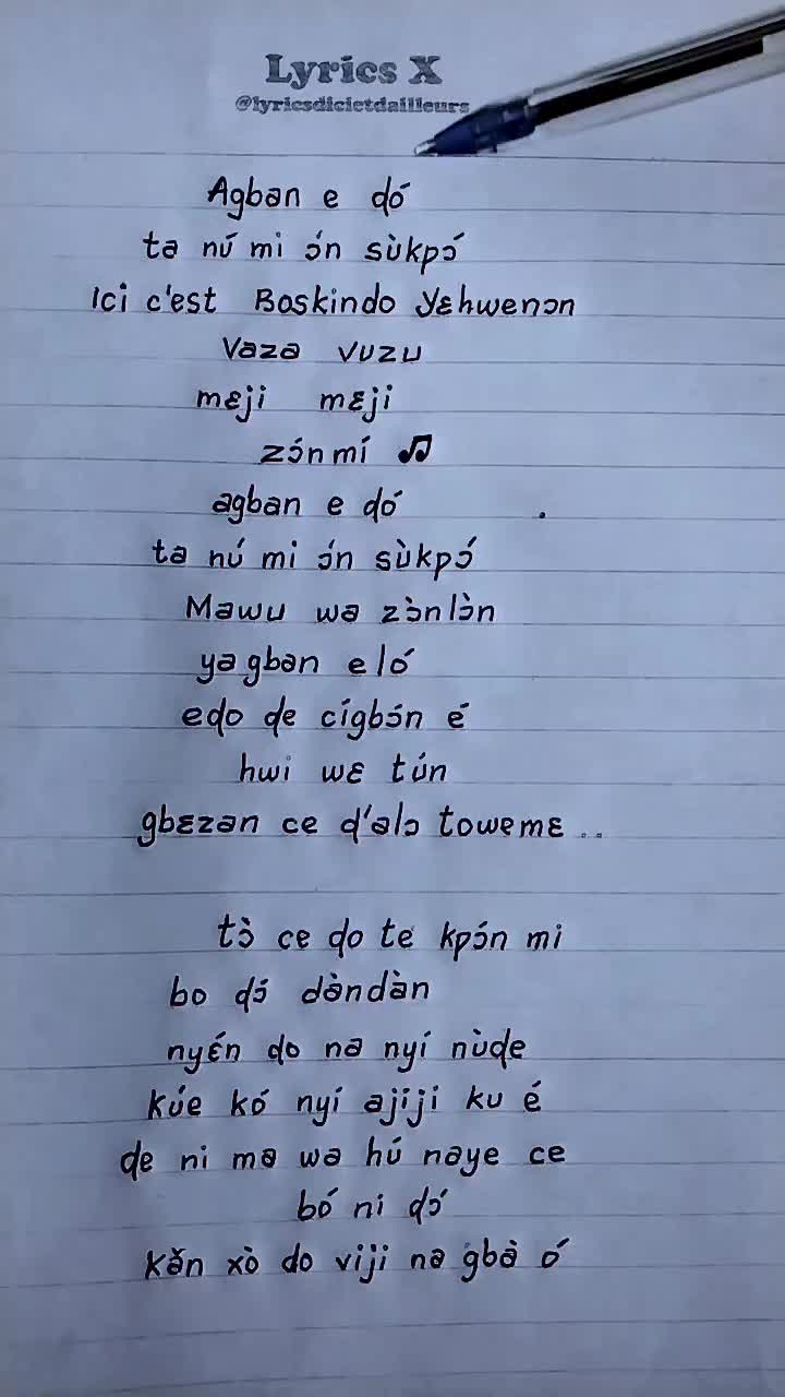 @Lyrics x