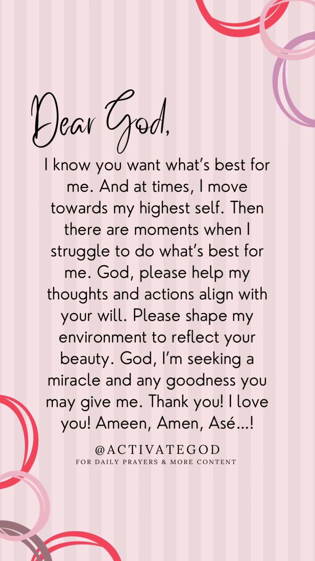 @Activate God