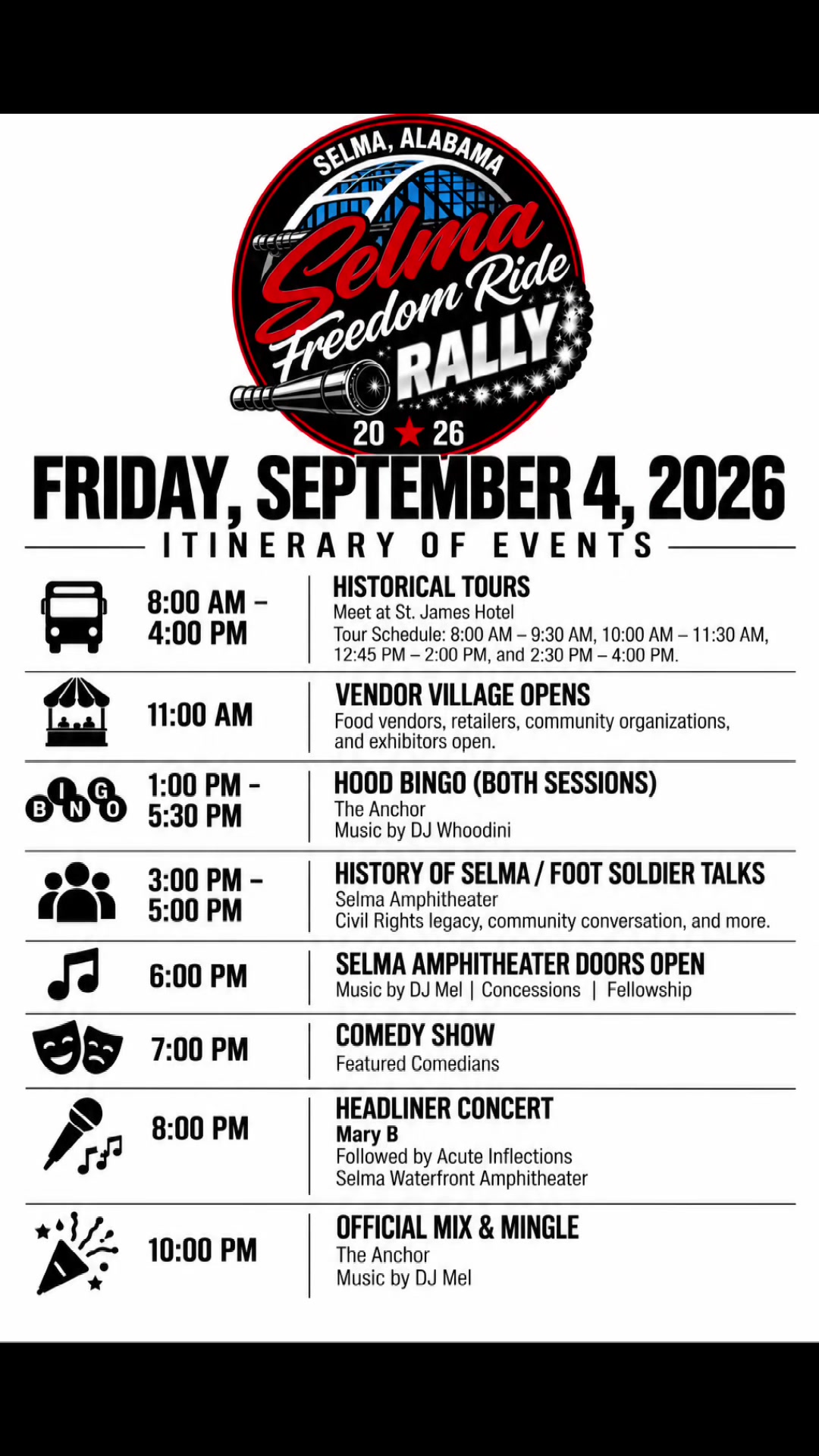 @Selma Freedom Ride Rally 2026