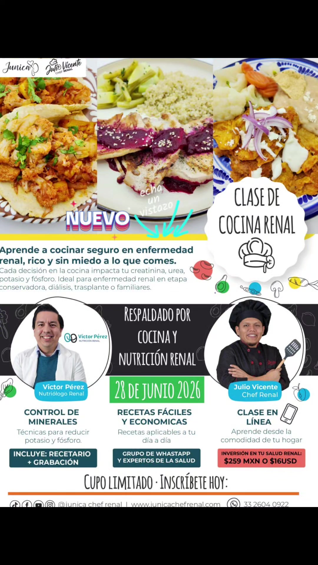 @Junica chef renal