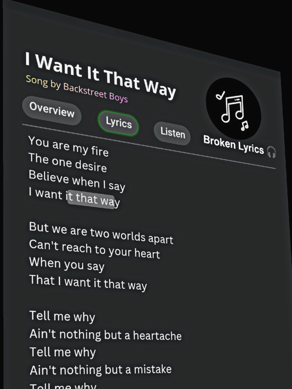 @𝗕𝗿𝗼𝗸𝗲𝗻 𝗟𝘆𝗿𝗶𝗰𝘀 🎧