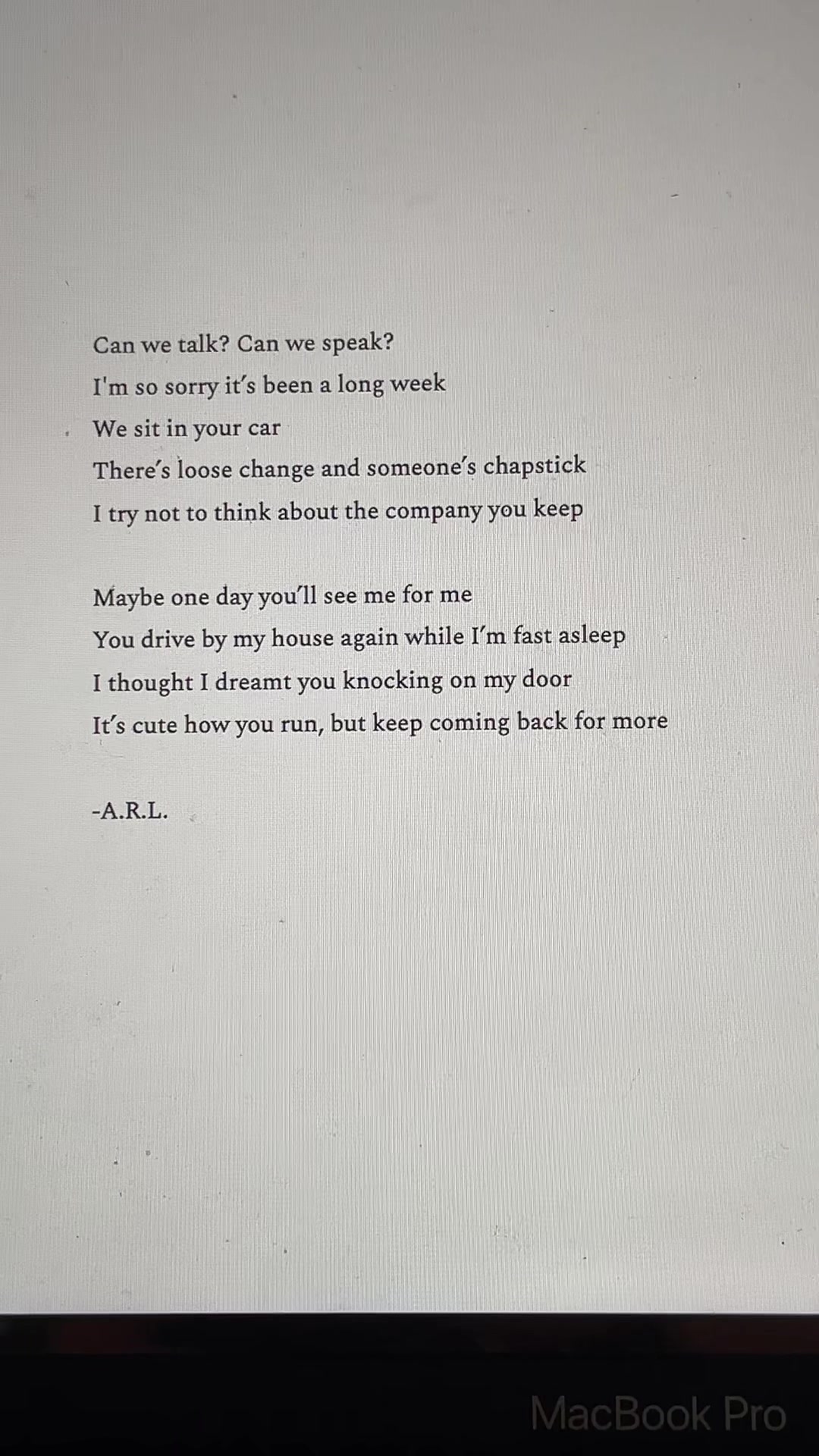 @ARLwritesaboutyou