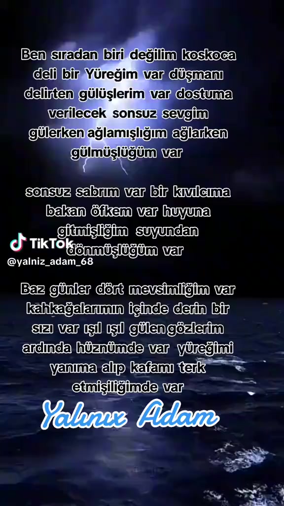@๐น๐ท. YALINIZ ADAM ๐น๐ท
