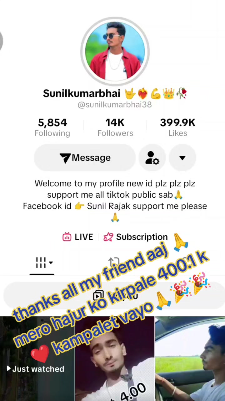 @Sunilkumarbhai 🤟❤️&zwj;🔥💪👑🥀