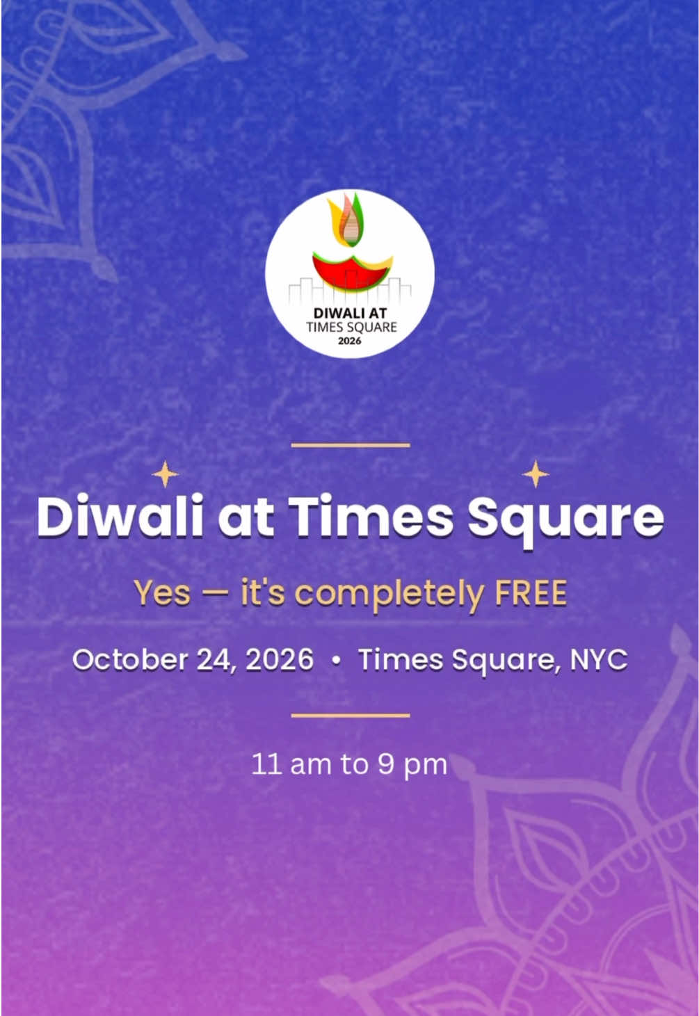 @Diwali at Times Square