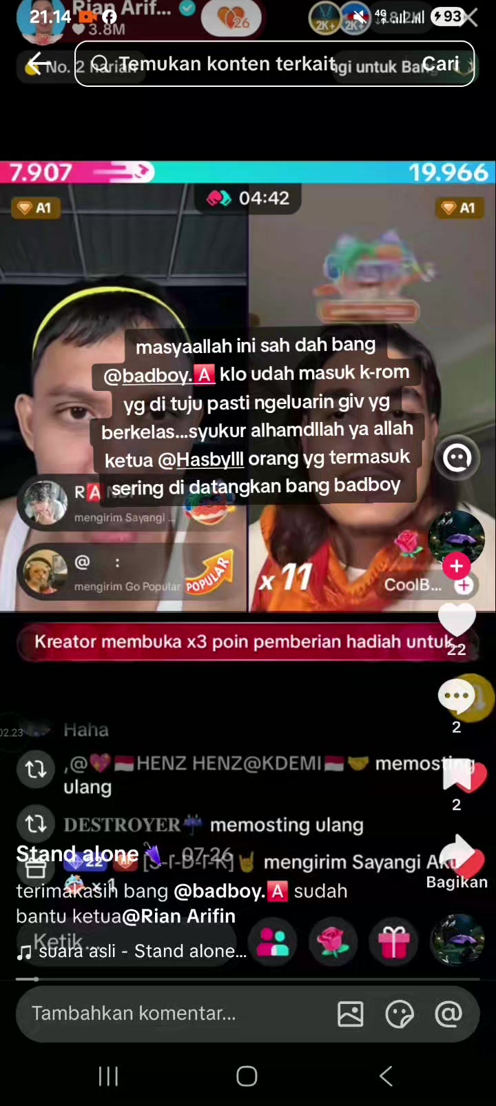 @tim recod hasbi
