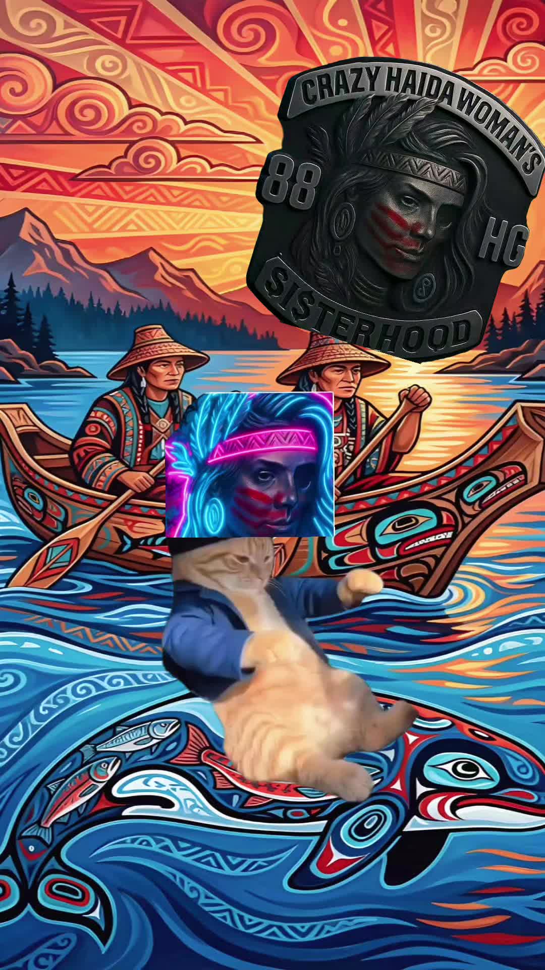 @Crazy Haida Woman's