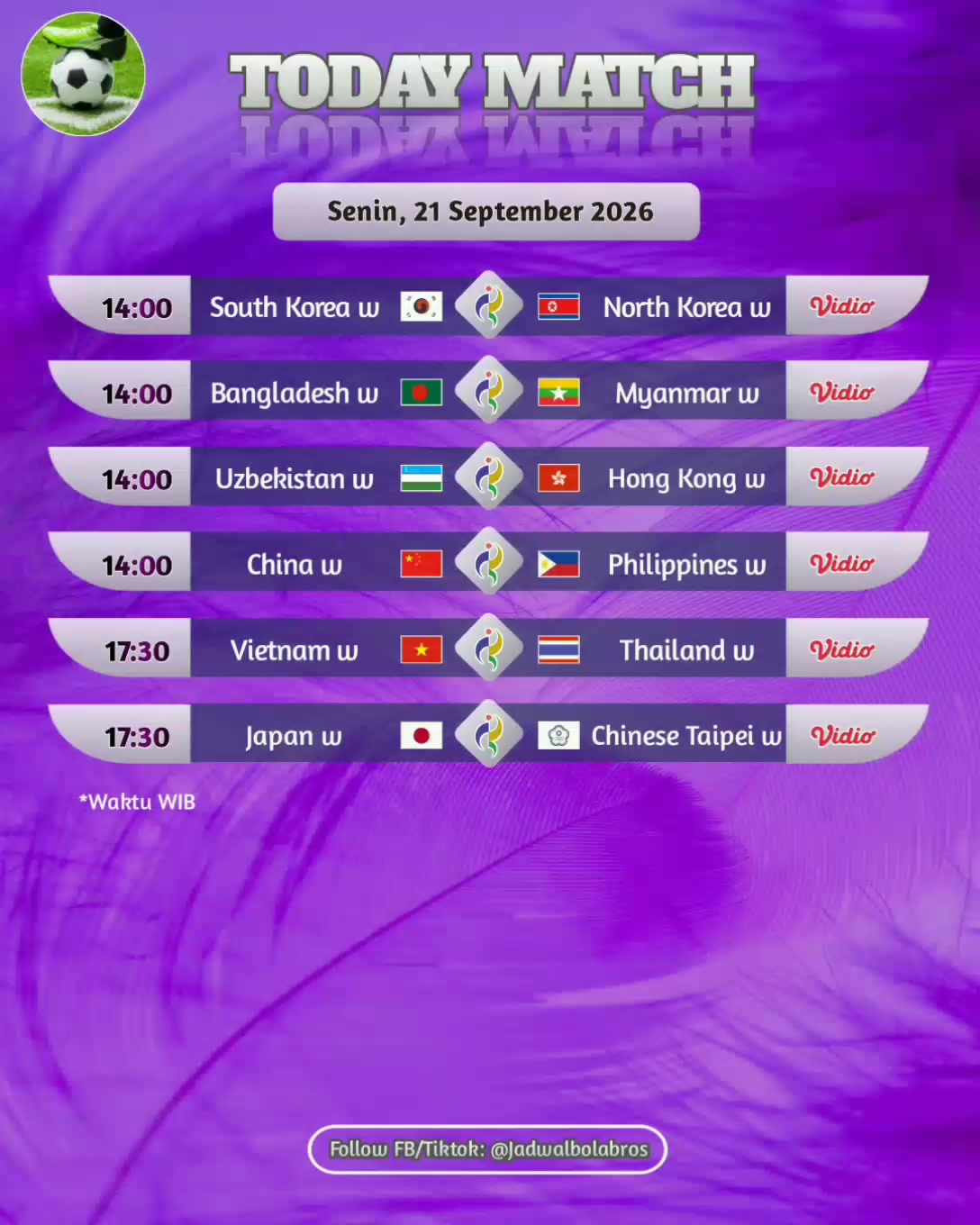@Jadwal Bola Bros