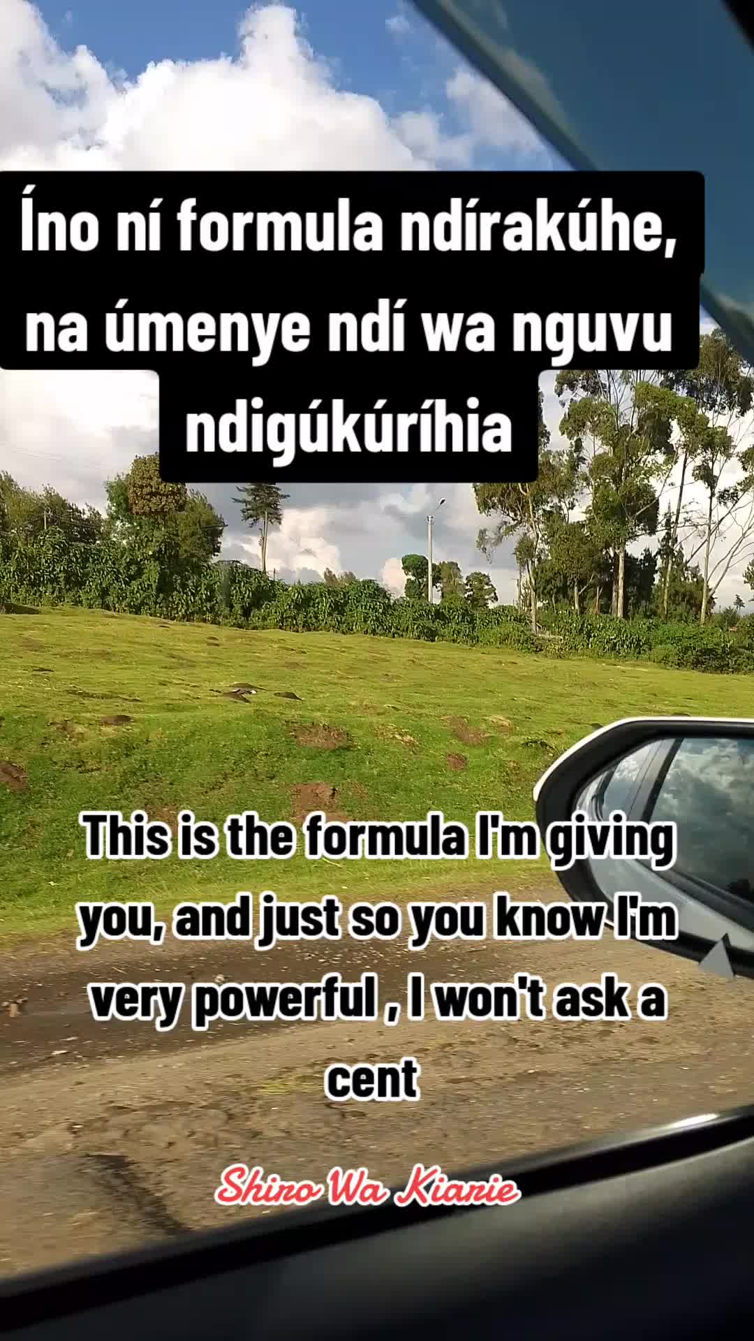 @Shiro Wa Kiarie